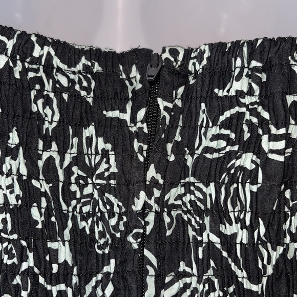 NWOT. KSL. Division of Karin Stevens. Black dress with teal designs. 14W. - Picture 9 of 14